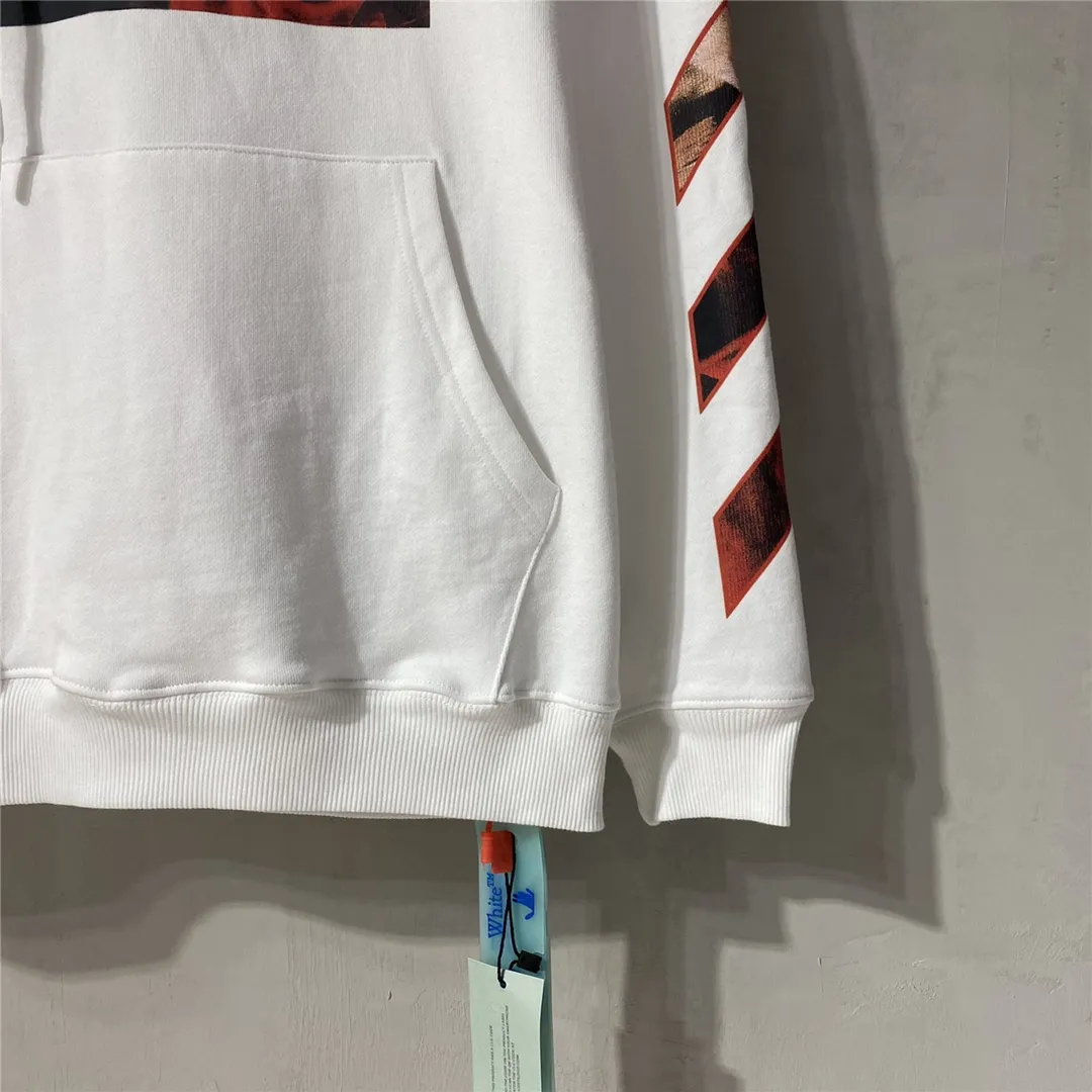 Top tested version OFFWHITE OW Caravaggio Skeleton Old Man Oil Painting for Men and Women Couple Pure Cotton Loose Religious Round Neck Pullover Hoodie Sweatshirt Exclusive version on the market, zp’s sales once hit a new high. Both the front and rear panels are printed using Kornit's digital direct printing process, with 7 colors sprayed and glazed solid film, giving the printing a jelly-like feel. The printing gradient is gentle, the texture is clear, and the color contrast is obvious. The fabric is made of 480g large fish scale pure cotton terry fabric, which is launched in a big way and has full drape. It can be compared with all versions on the market and is synchronized. Brand new 21s collar label, washed, hang tag, all customized. Size chart